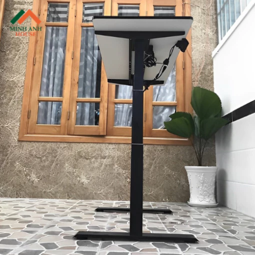 Bàn Làm Việc Nâng Hạ MAH-ARL23 , mặt bàn acrylic màu đen nhẵn