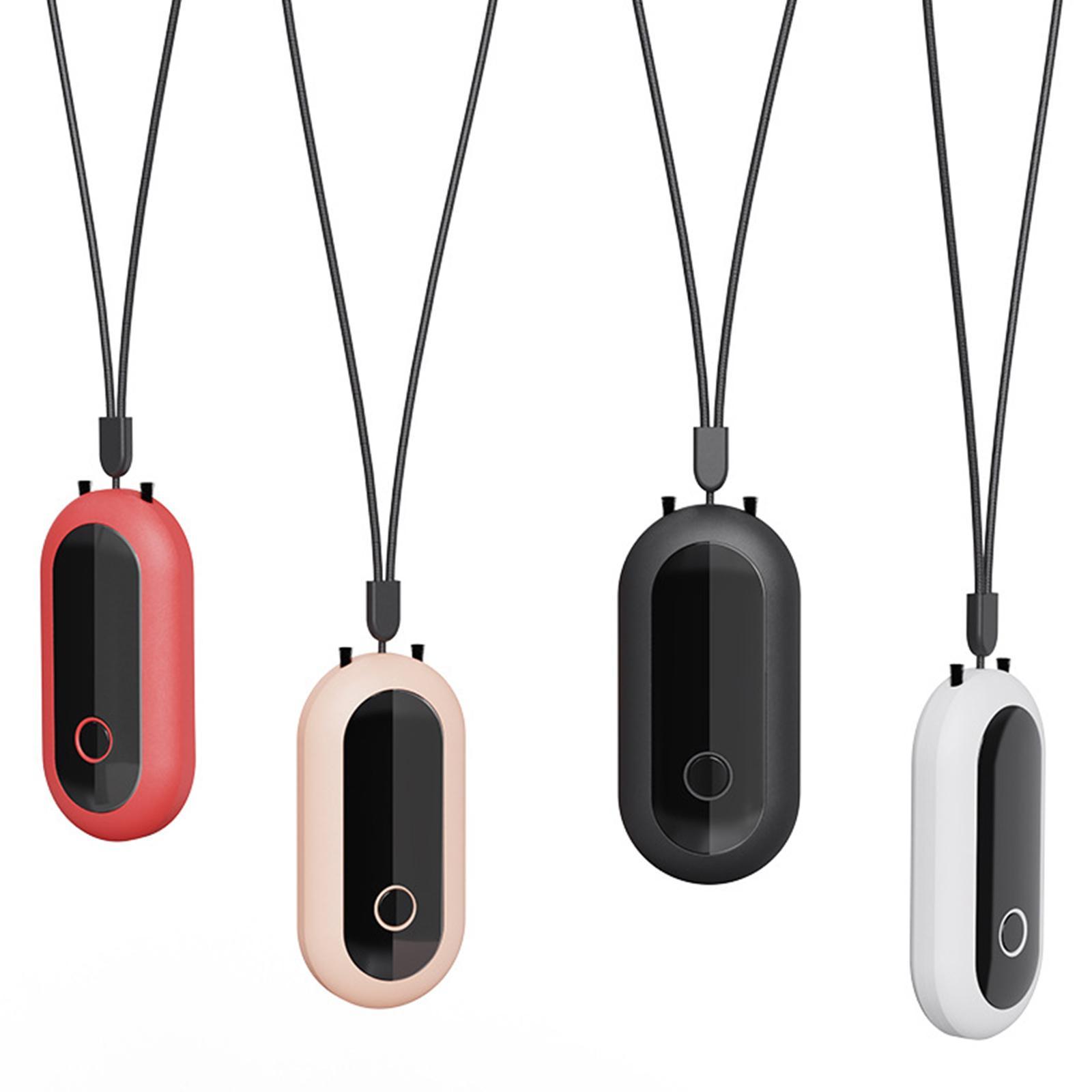 2xAir Purifier Portable Personal Wearable Necklace Negative Ionizer Anion Air Black