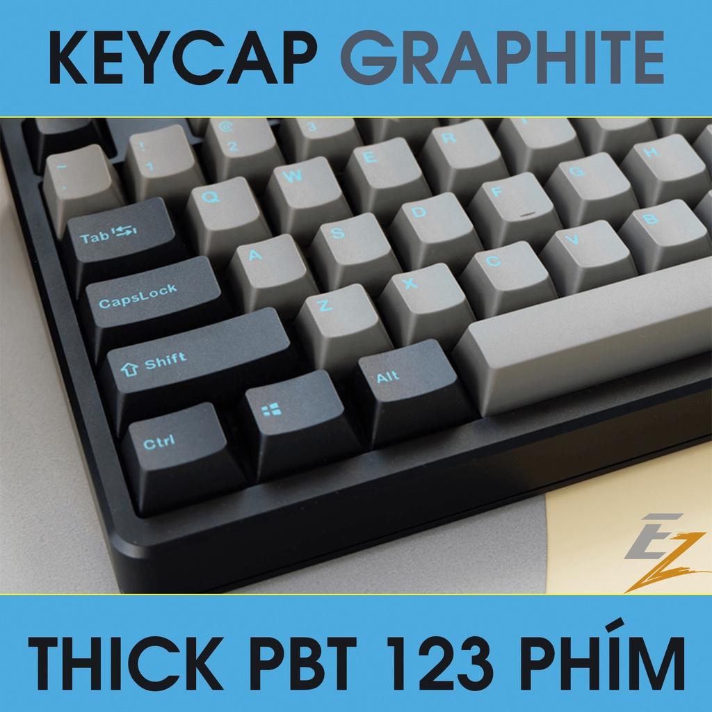 Keycap Cho Bàn Phím Cơ Graphite OEM Profile 123 Phím