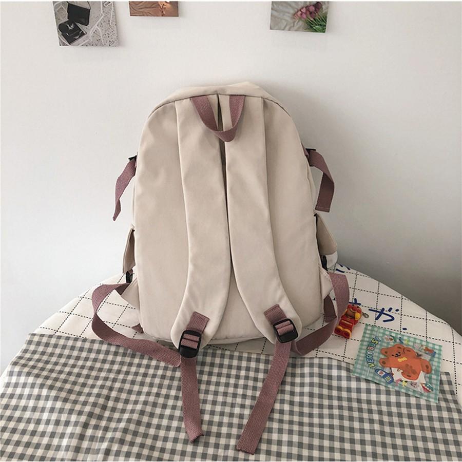 Balo nữ ulzzang thời trang Hàn Quốc nhiều ngăn dễ thương, Balo đi học đi chơi tiện lợi cá tính - BL146