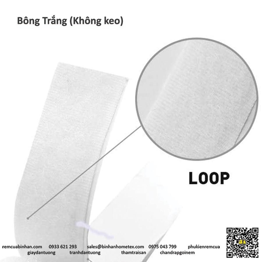 Băng dính gai nhám dán xé (KEO SẴN - Nhiều size) Velcro Phụ liệu may mặc Băng dán dính may rèm cửa dán vải, dán đồ