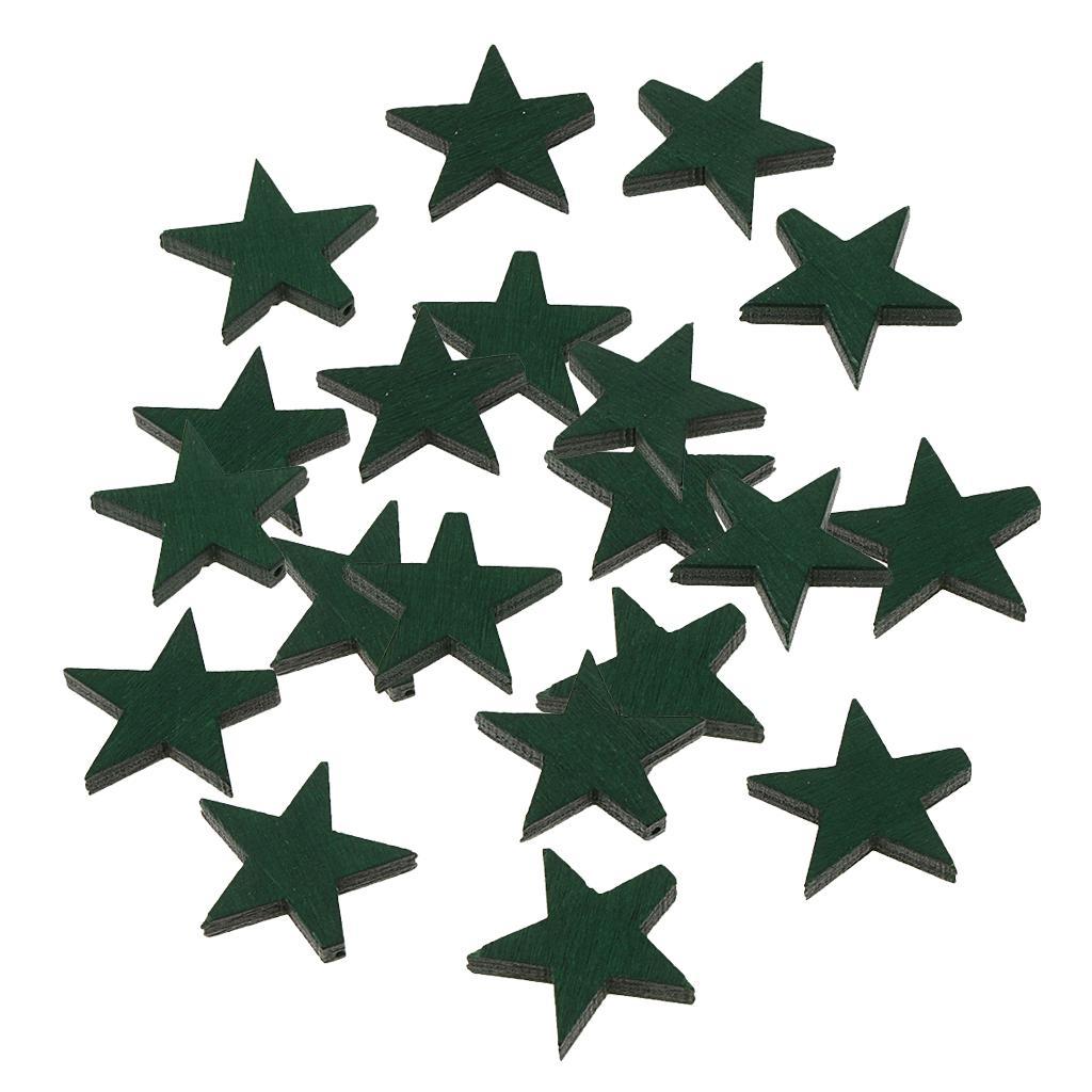 20 Pieces Color Wood Loose Beads DIY Craft Findings