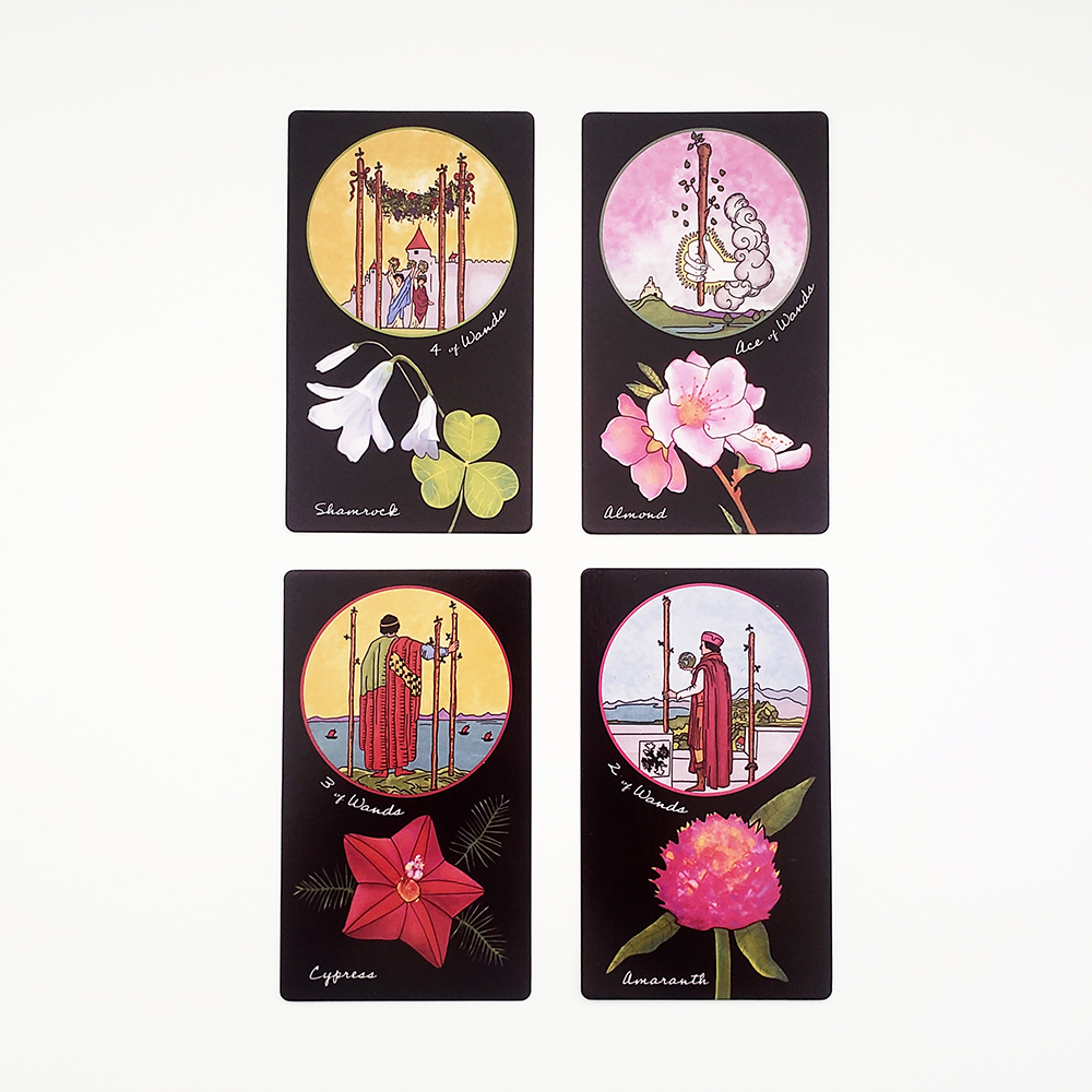 Bộ Bài Cute Ghost Tarot 78 lá 7x12 cm tặng đá thanh tẩy
