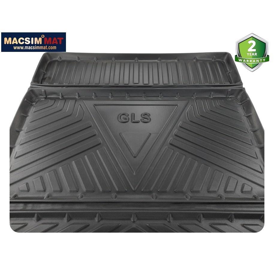 Thảm lót cốp xe ô tô Mercedes GLS 2015 - 2019 nhãn hiệu Macsim chất liệu TPV cao cấp màu đen