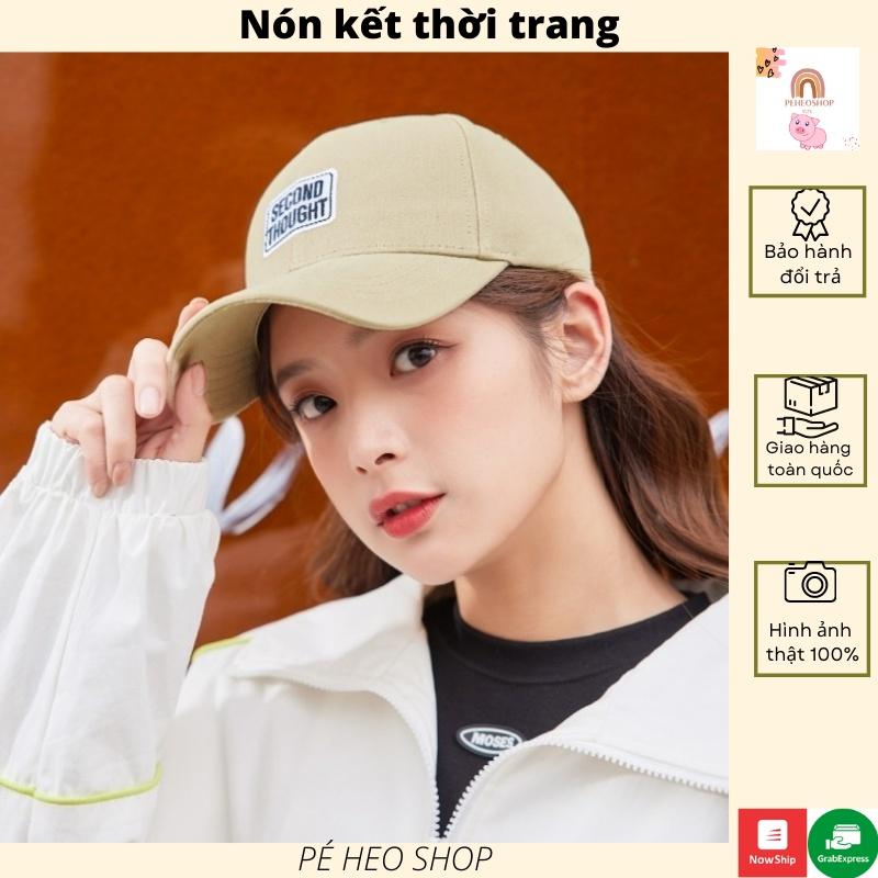 Mũ Lưỡi Trai  Nón Kết Thêu chữ SECOND THOUGHT NK40 chất mịn thời trang Unisex phong cách Hàn Quốc