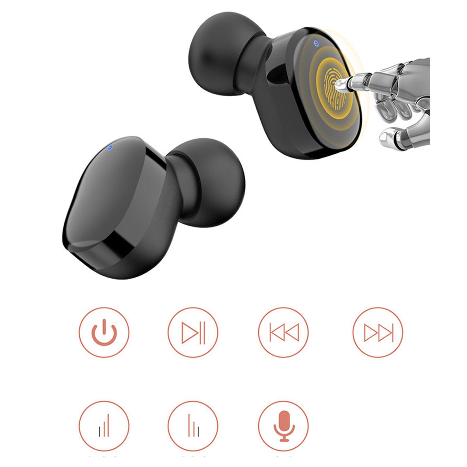 Wireless Earbuds, Bluetooth 5.1 Headphone, Earphones Clear Calls Noise Cancelling Touch Control Built-in Mic for Running Workout Outdoor Gym