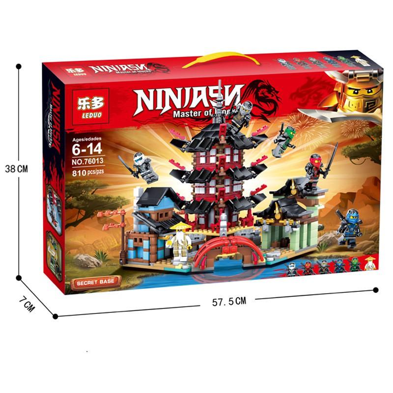 Đồ chơi Lắp ráp Lâu đài Ninja Go Phantom - Leduo 76013 Ninja Castle - Xếp hình thông minh 810 mảnh ghép