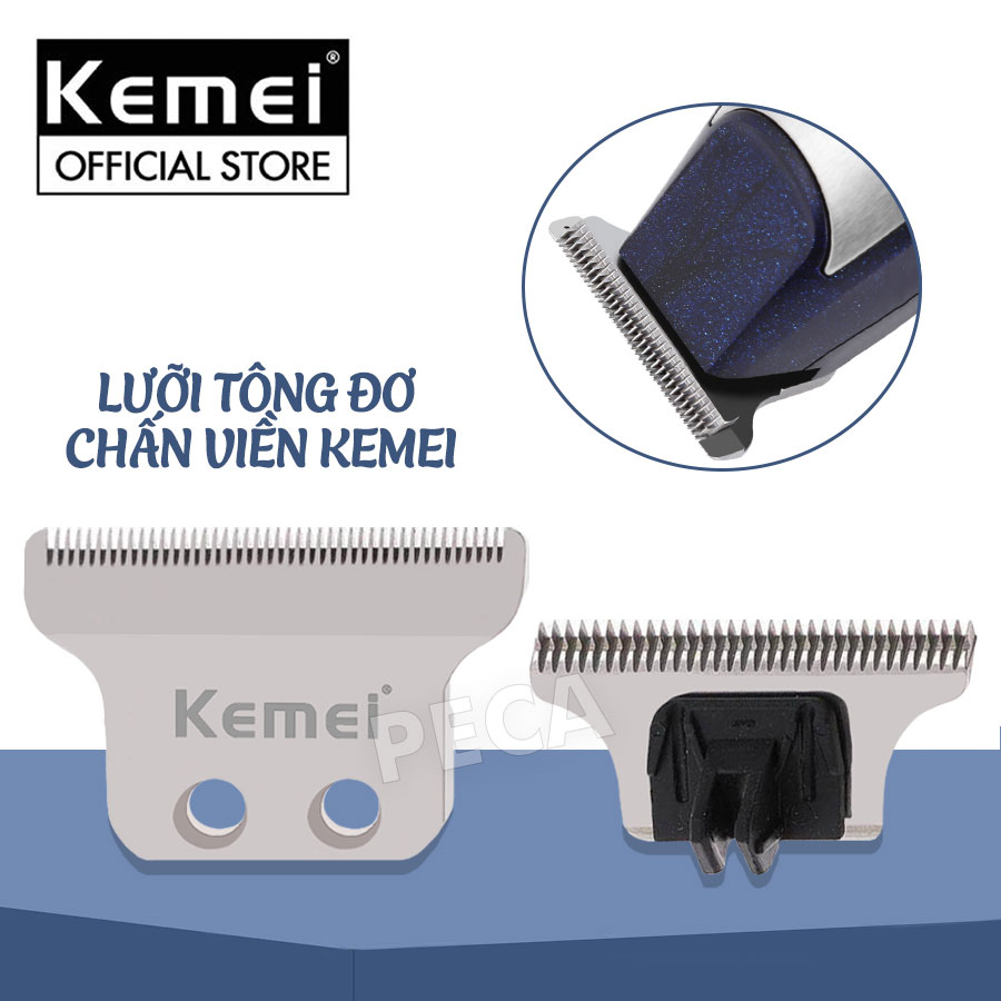 Bộ lưỡi tông đơ chấn viền thay thế cho các dòng tông viền Kemei KM-5021, KM-1949, KM-5027