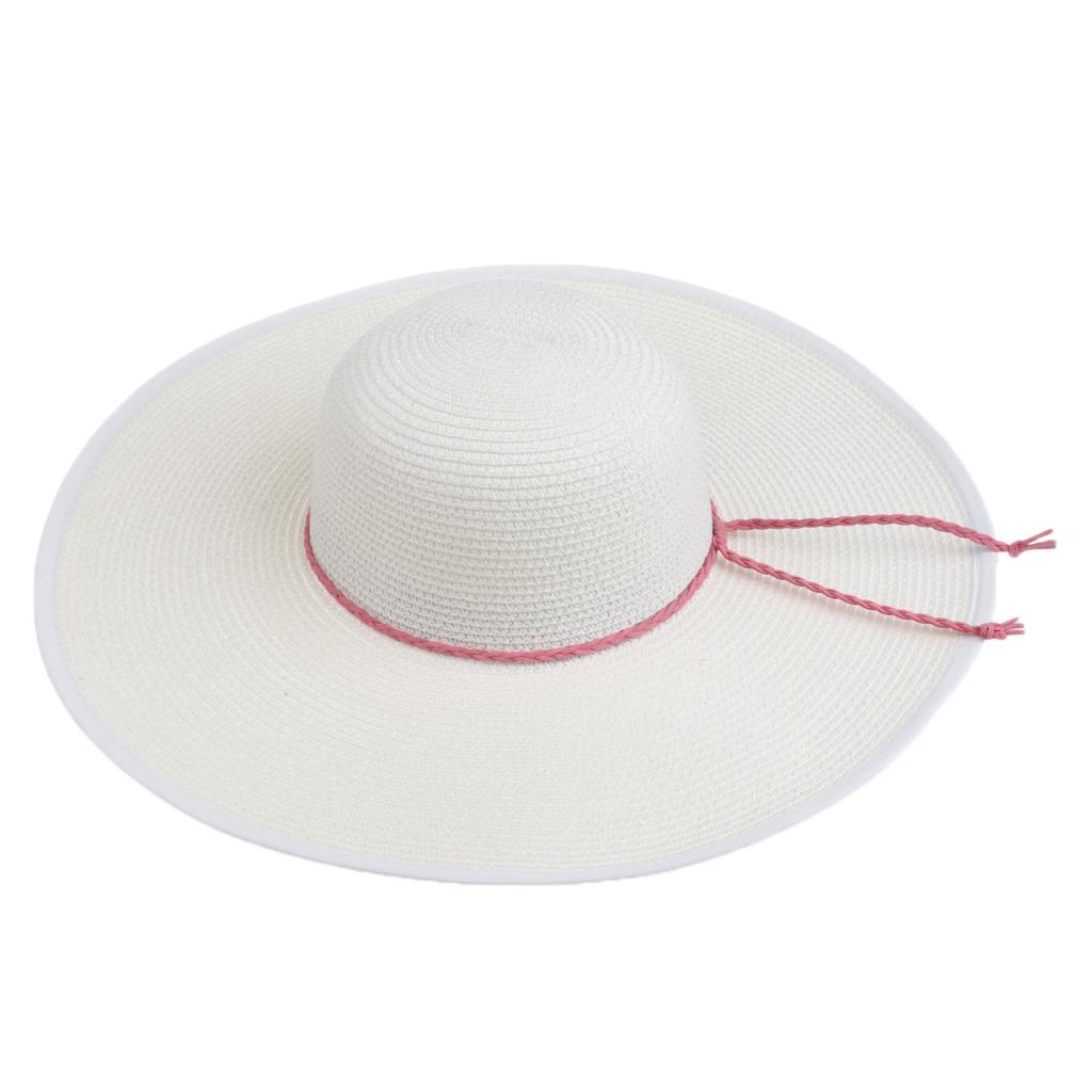 Lightweight Foldable Women's Big Brim Sun Hat Roll up Beach Cap Straw Hat