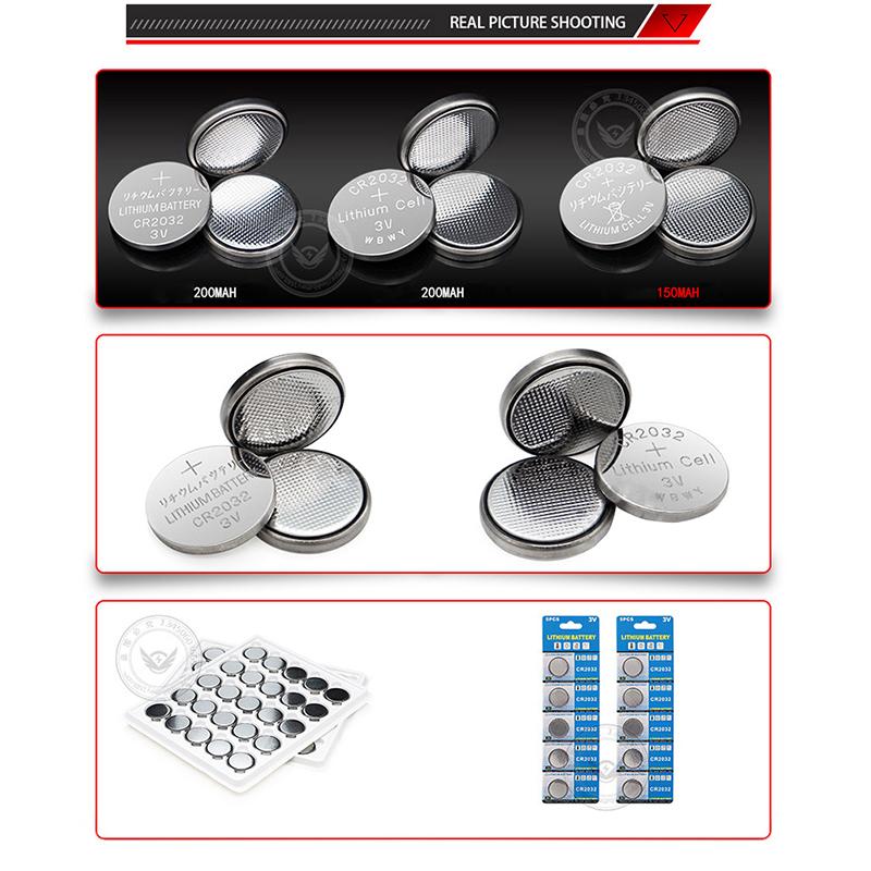 5 cái/lốc cr2032 Thương Hiệu Mới Tế Bào Nút Pin 3V Đồng Xu Lithium Đồ Chơi Máy Tính cr2032 Pin Nút màu sắc: C