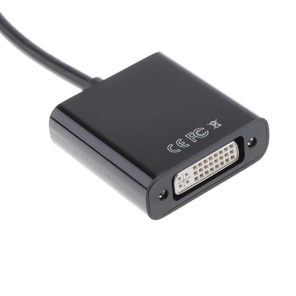 DP Display-Port Male to DVI Female Adapter Cable Converter for Monitor Black