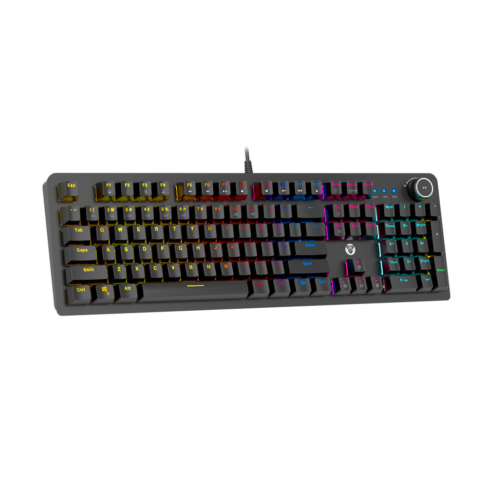 Bàn phím cơ Gaming Full-sized có dây Fantech MK853 MAXPOWER Outemu Blue/Red Switch LED RGB Gradient Full Anti Ghosting có phần mềm tùy chỉnh - Hàng chính hãng