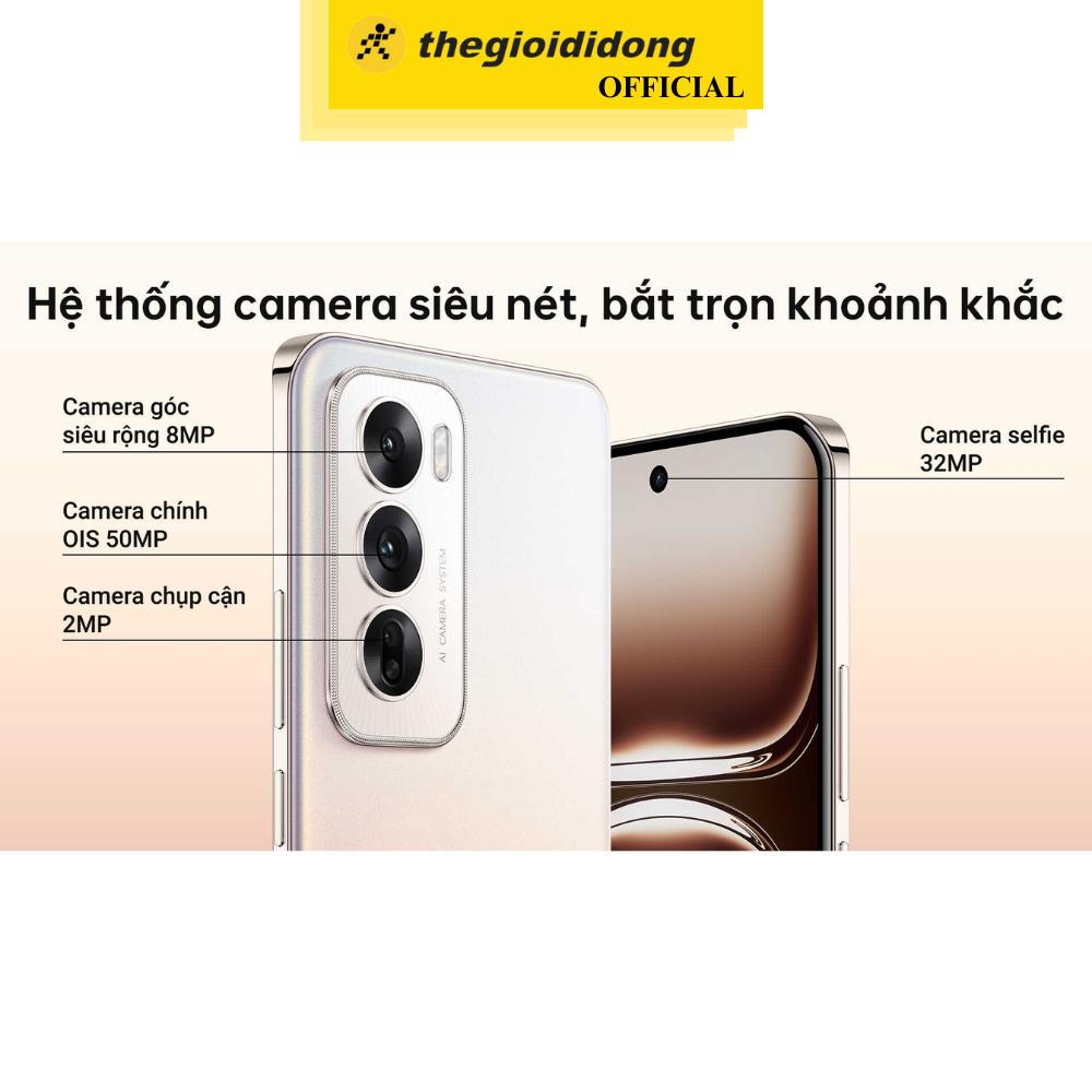 Điện thoại OPPO Reno 12 5G 12GB/256GB Hồng - Hàng Chính Hãng