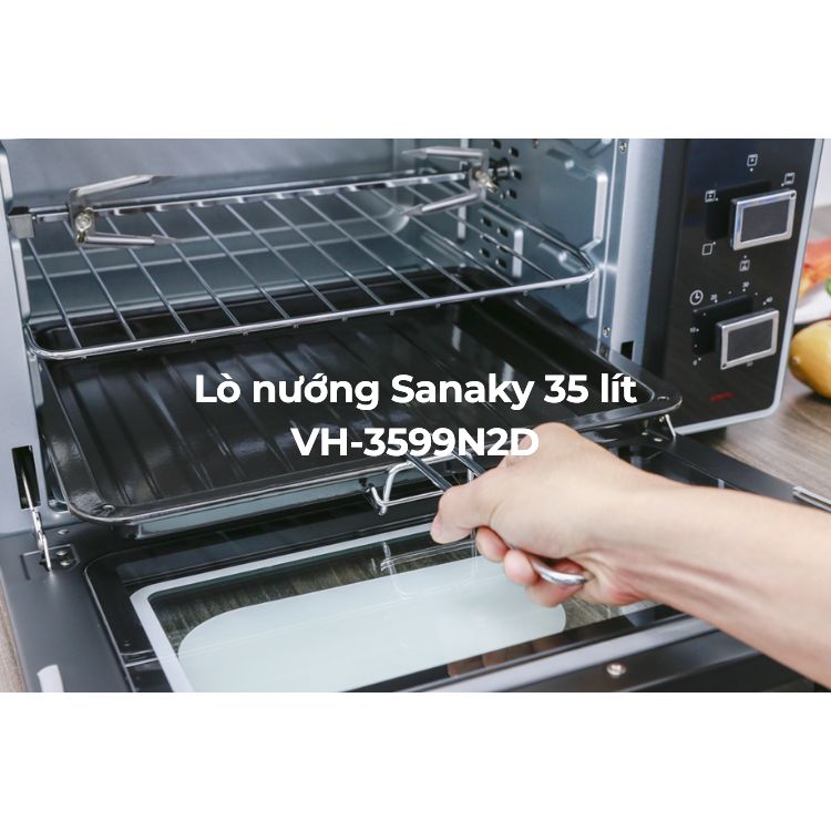 LÒ NƯỚNG SANAKY 35 LÍT VH-3599N2D - Hàng chính hãng