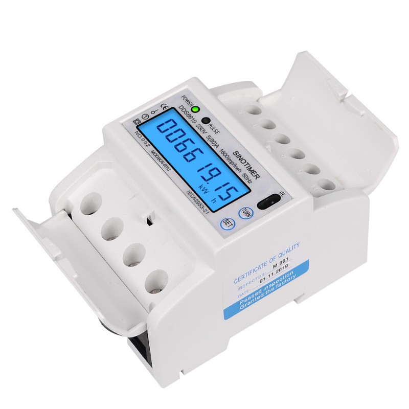 Công Tơ 1 Pha 6 Thông Số 80A Modbus RS485
