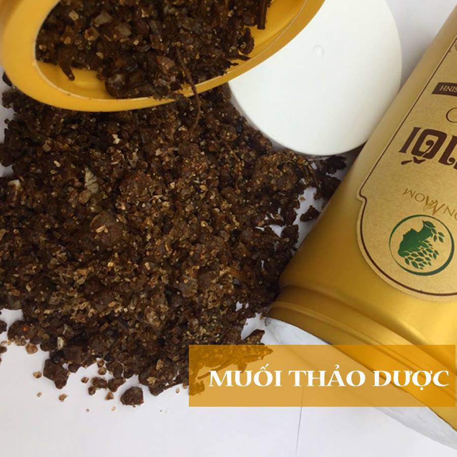 Bộ muối giảm eo mini trải nghiệm Wonmom (1 chai dầu gừng, 1 hũ muối thảo mộc, 1 đai quấn muối và 1 gen nịt bụng)