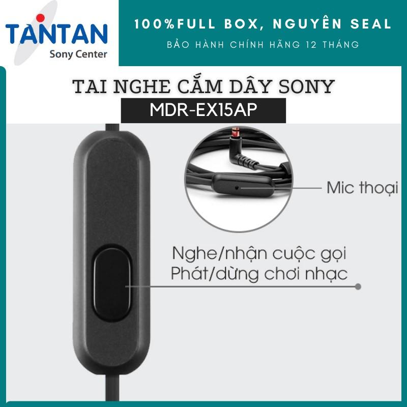 Tai Nghe Nhét Tai SONY MDR-EX15AP | Hàng Chính Hãng