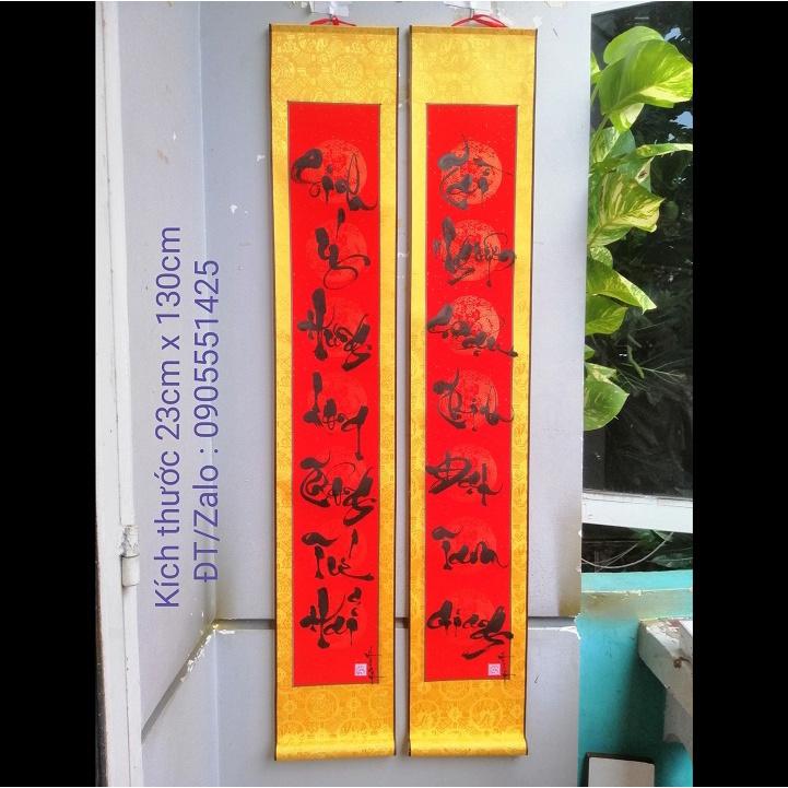 Câu đối thư pháp. Quà tặng mừng tân gia,khai trương, sinh nhật. Mừng thọ ông bà,cha mẹ. Quà tết