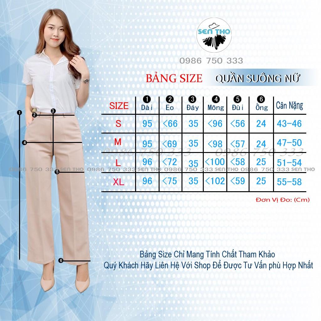 Quần Suông Nữ Công Sở Ống Rộng, Quần Culottes Có Khóa Kéo Siêu Xinh Mặc Chân Dài Miên Man Chất Vải Dày Dặn