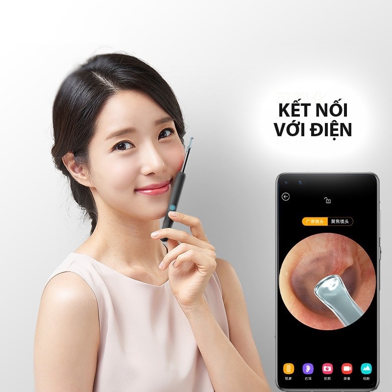 Dụng cụ lấy ráy tai Sothing Bebird R1, nội soi thông minh qua app, thiết kế nhỏ gọn- Hàng chính hãng