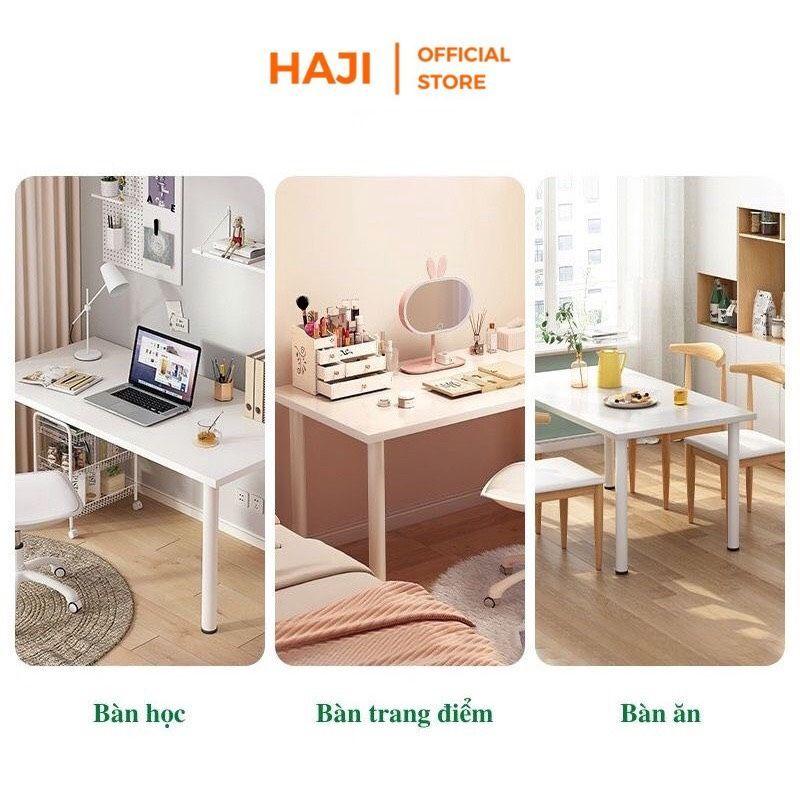 Bàn đa năng HAJI bàn làm việc khung sắt chân tròn sơn tĩnh điện độ bền cao, chắc chắn C62 ( 2 kích cỡ lựa chọn)