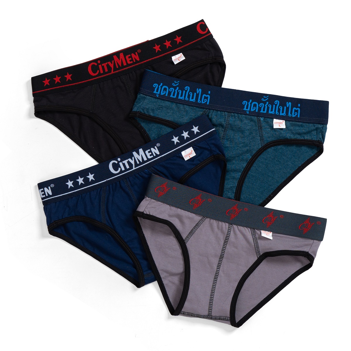 Quần lót nam CITYMEN combo 10 cái lưng dệt cao cấp cotton 100% co dãn mềm mại thoáng khí thấm hút tốt, quần xịp sịp nam - Giao màu ngẫu nhiên