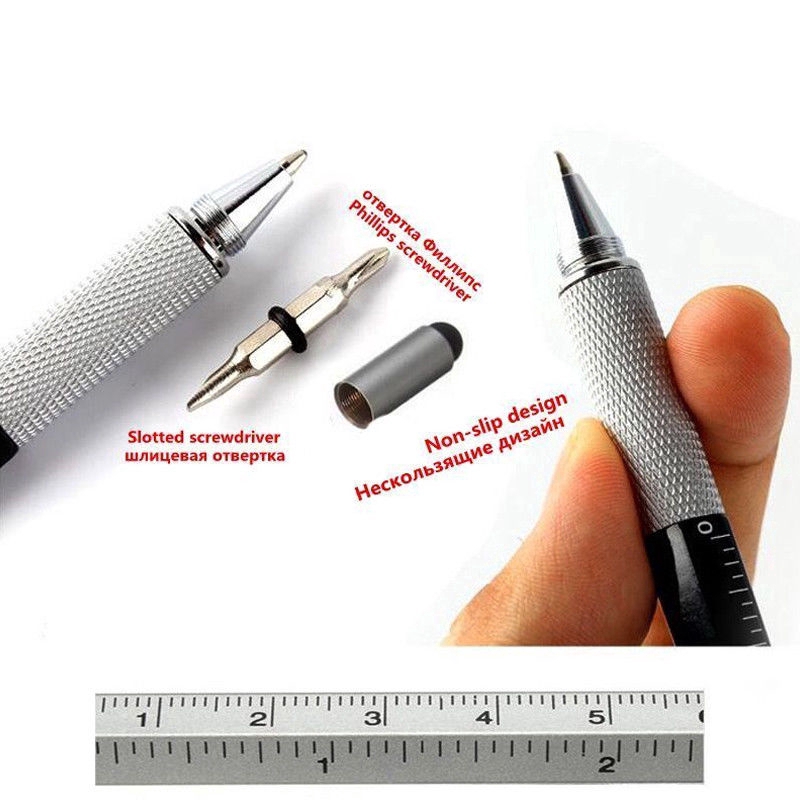 Bút cảm ứng 6 trong 1 đa năng cho / iPad Android/ Điện Thoại/ Máy Tính Bảng/ Ipad Bút 6 Trong 1 Công Dụng Cảm Ứng Và Di Chuyển Trên Mọi Bề Mặt Điện Thoại - Hàng Nhập Khẩu