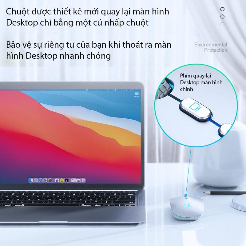 Chuột Không Dây Wireless Bluetooth Pin Sạc Inphic M1L, Chống Ồn, Siêu Nhạy Phù Hợp Sử Dụng Cho Văn Phòng, Chơi Game- Hàng chính hãng