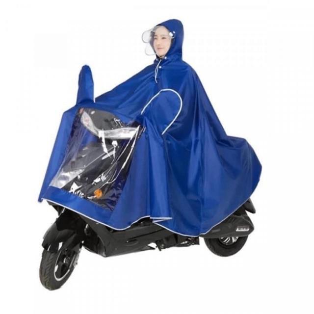 Áo Mưa Phản Quang//// Áo mưa đôi, áo mưa 2 đầu vải dù ép PVC chống nước chống rách có kính che mặt cao cấp