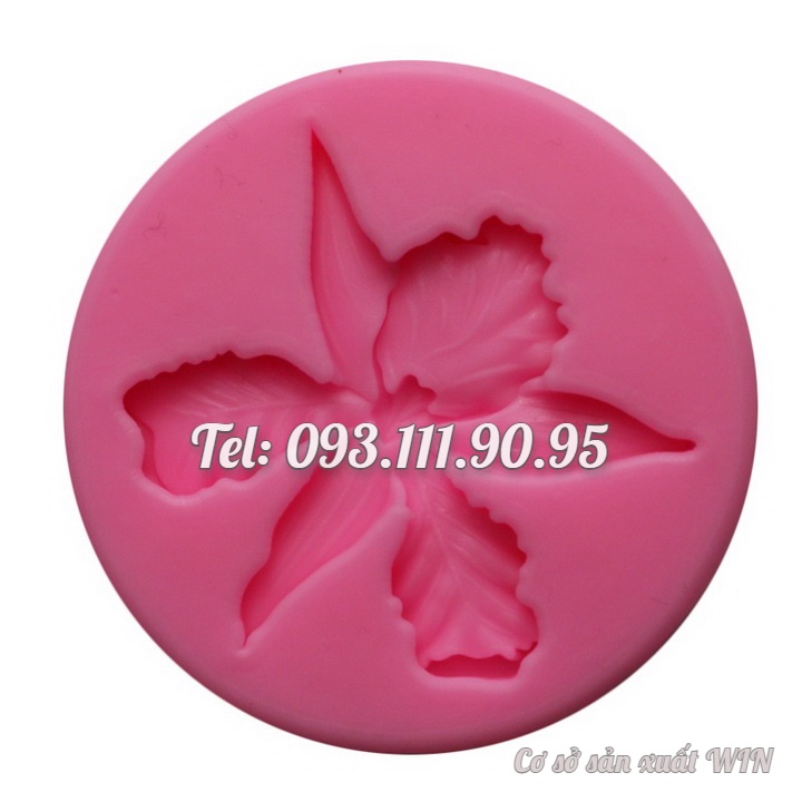 Khuôn rau câu silicon hoa lan vũ nữ cánh dài – Mã số 1645