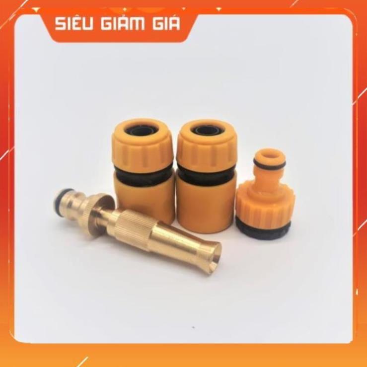 Bộ phụ kiện tưới cây, Rửa xe 4 món VPN-4003, Bộ vòi tưới cây đầu đồng 206587,622
