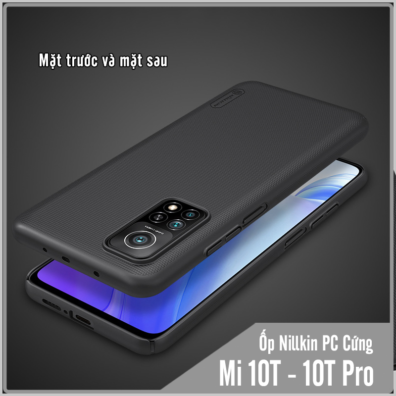 Ốp lưng cho Xiaomi Mi 10T - Mi 10T Pro Frosted Shield nhựa PC cứng Nillkin , Vân nhám , chống vân tay - Hàng nhập khẩu