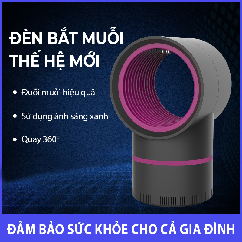 đèn bắt muỗi UV, Công nghẹ sóng nano, hút muỗi mạnh - D1408