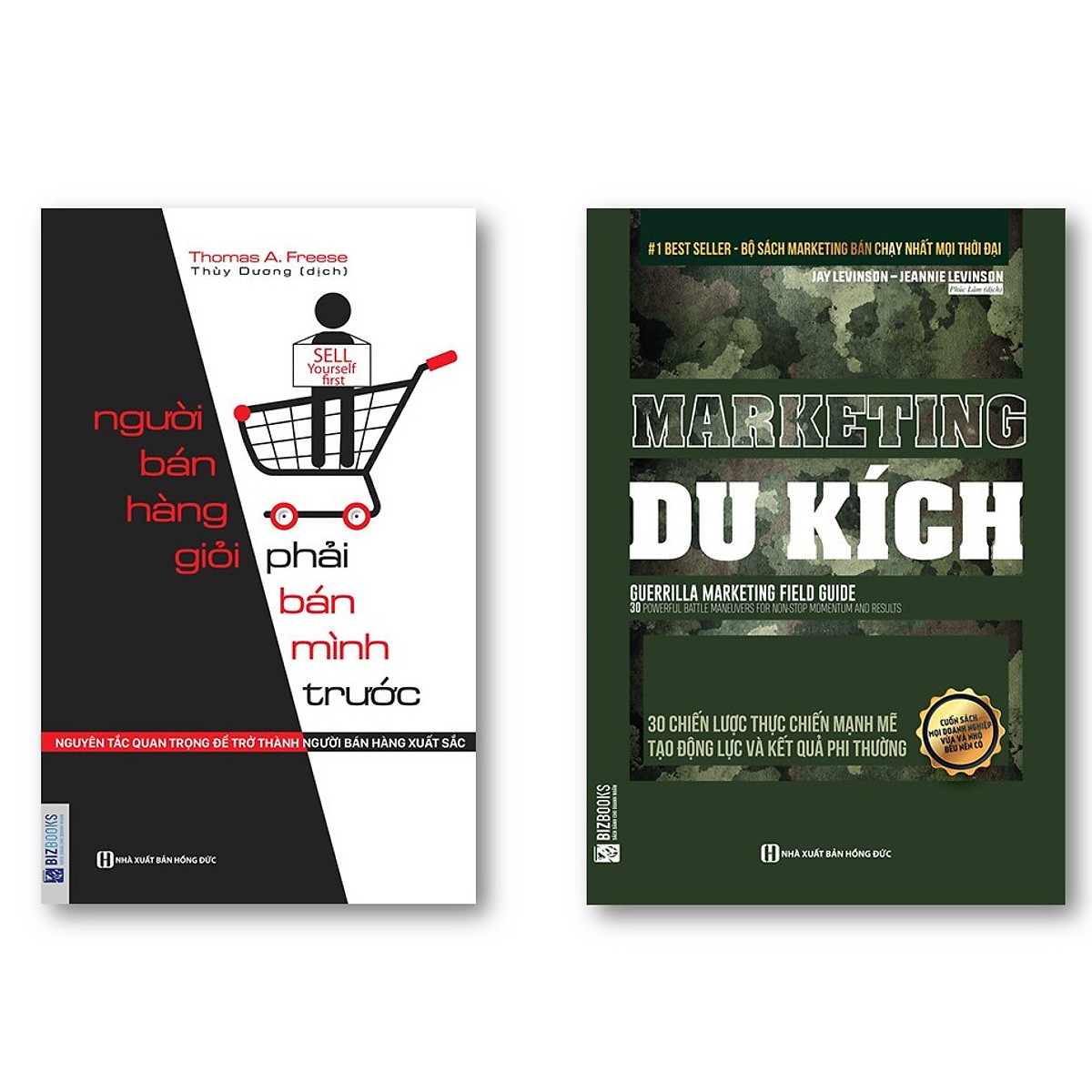 Combo Muốn bán hàng giỏi phải bán mình trước + Marketing du kích (Tặng kèm bút chì Kingbooks)