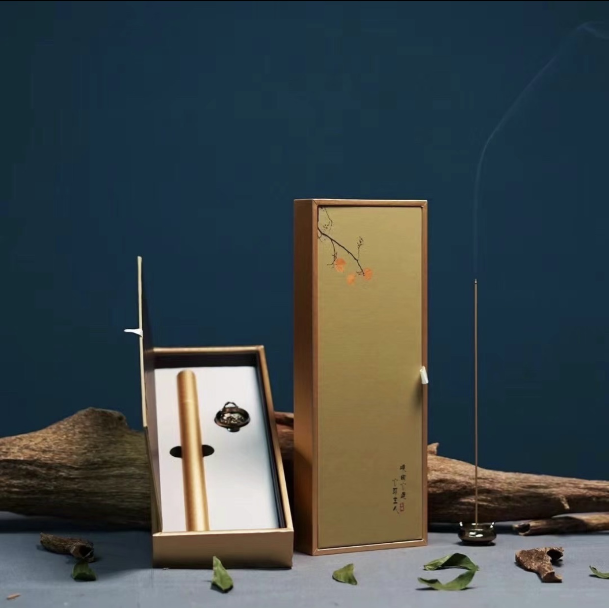 Set Nhang Không Tăm Trầm Hương Vi Sinh Organic Ống 10gram Và Đế Cắm Bằng Đồng – An Toàn Cho Sức Khỏe