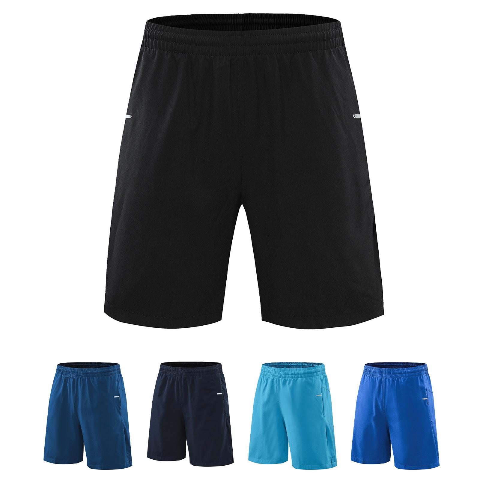 Quần short thể thao cho nam, có túi, ​dây thắt lưng, thoáng khí, siêu nhanh khô