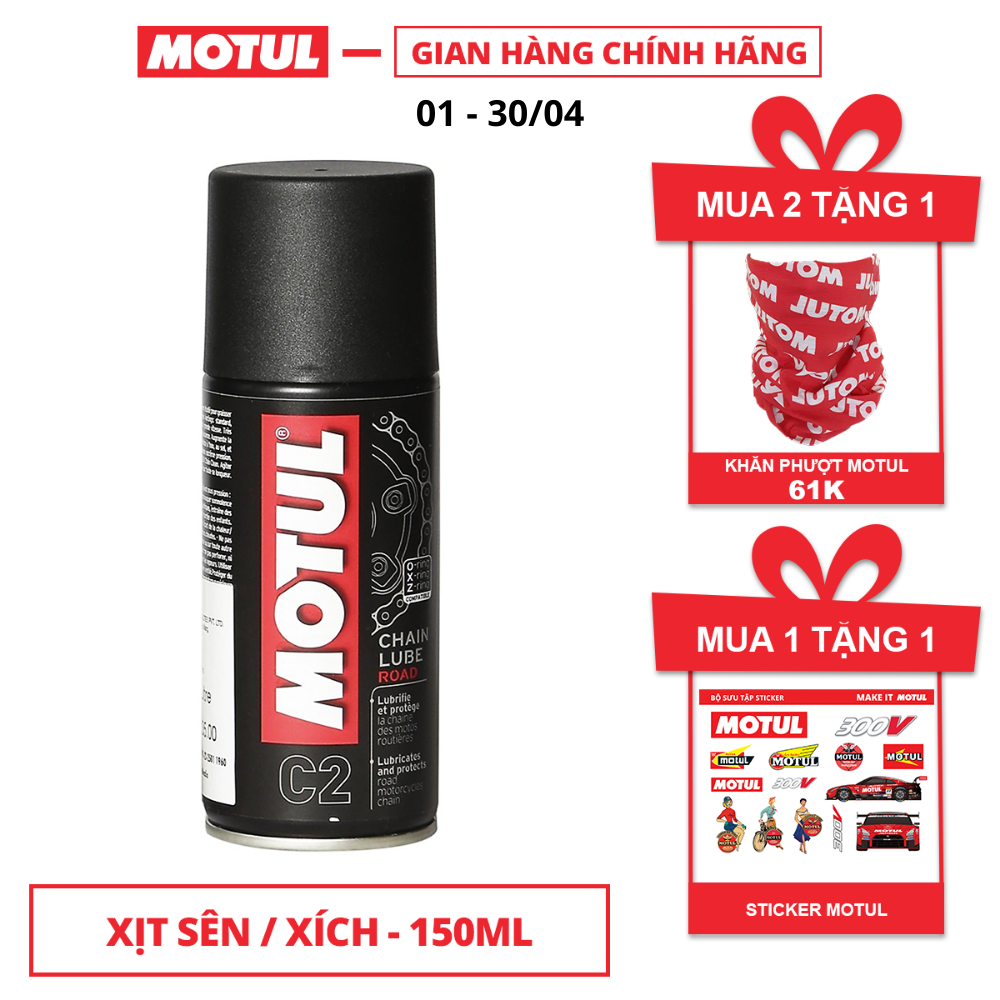 Xịt sên / xích MOTUL C2 CHAIN LUBE ROAD 0.15L