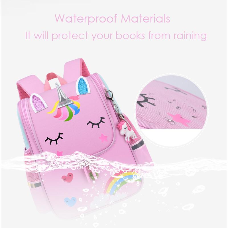 Dành Cho Trẻ Mẫu Giáo Ba Lô Cho Bé Trai Chống Nước Đáng Yêu Kỳ Lân Schoolbags Trẻ Em Quà Tặng Nhẹ Bé Gái Túi