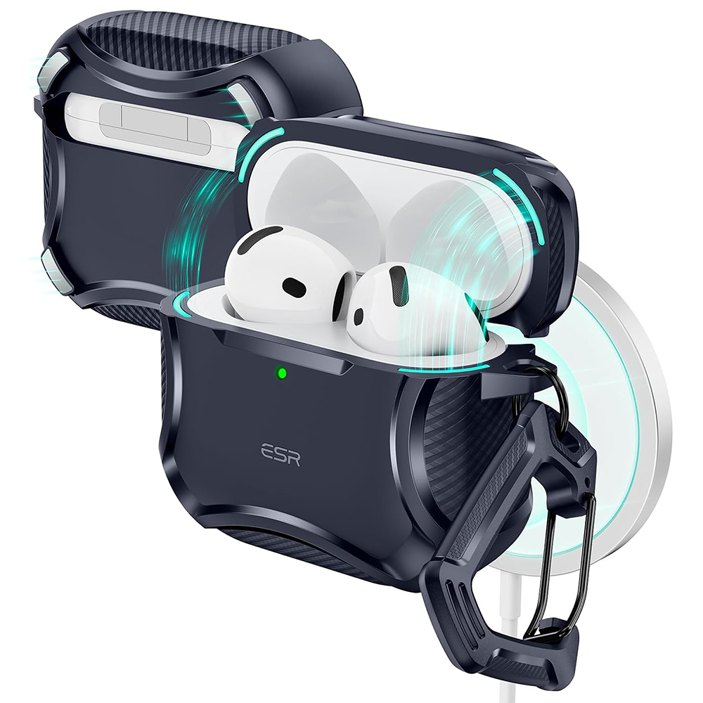 Bao Case ESR Cyber Tough Case with HaloLock cho Airpods 4 - Hàng Chính Hãng