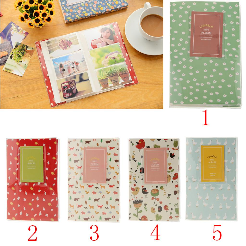 2x Photo Album Namecard Storage Case Mini Film Book 84 Photos for