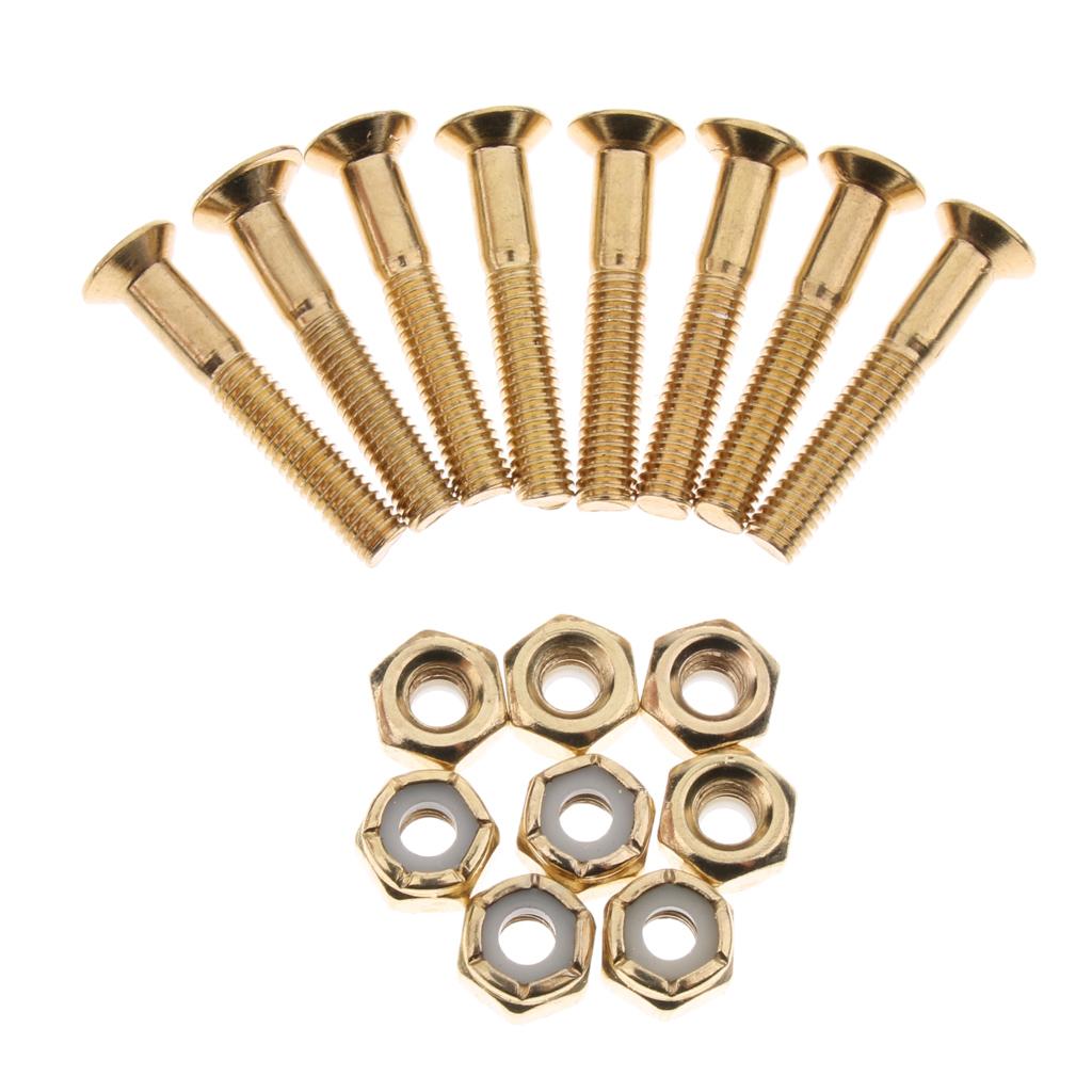2x8 sets 29mm Skateboard Hardware Mounting Bolts Screws Skateboard Accessories