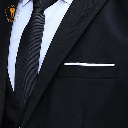 Bộ Vest Đen Trắng Nam TRAZ(1 quần + 1 áo vest), có bụng hoặc cao tăng 1 đến 2 size