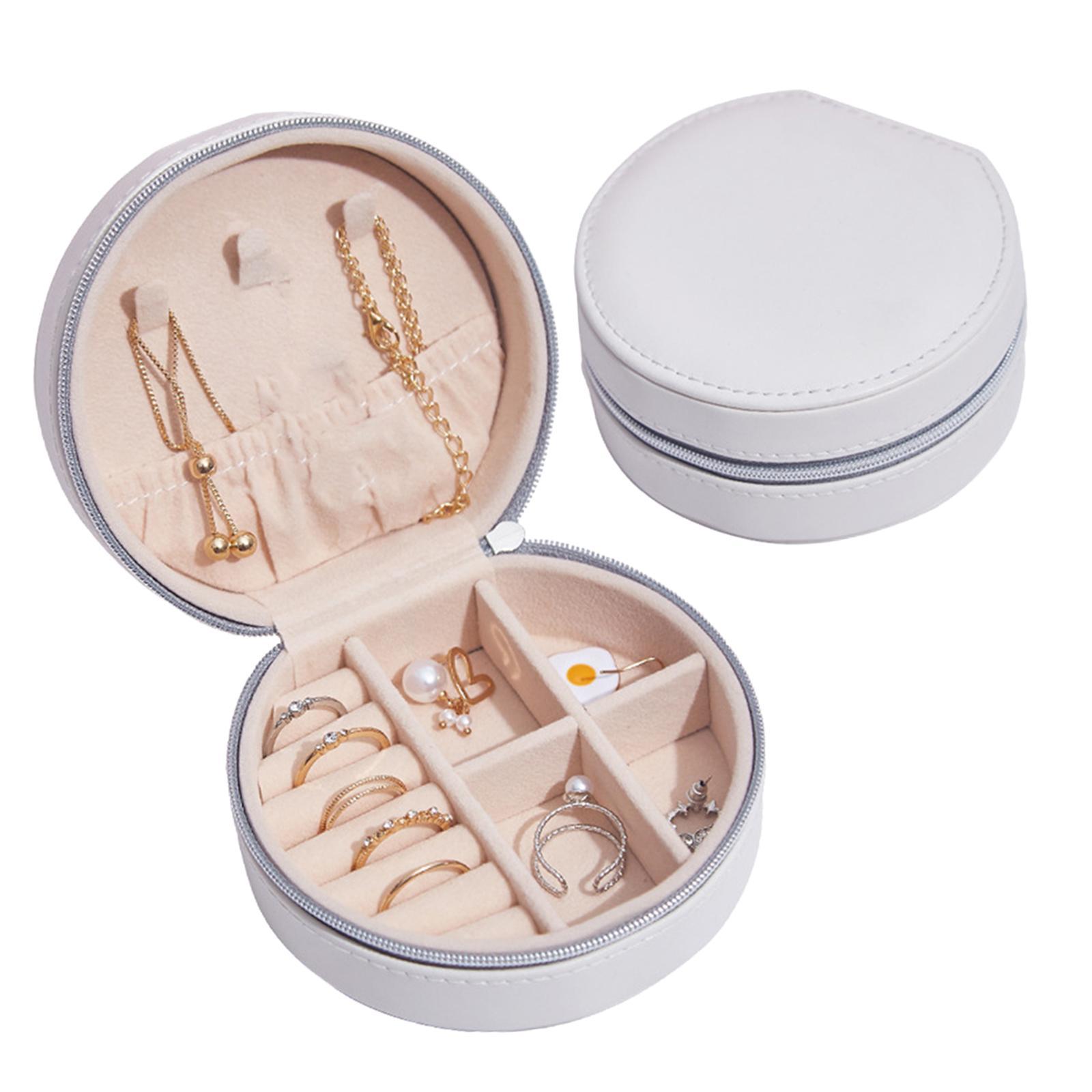 Small Jewelry Box Rings Earrings Necklace Organizer Holder Case Accessories