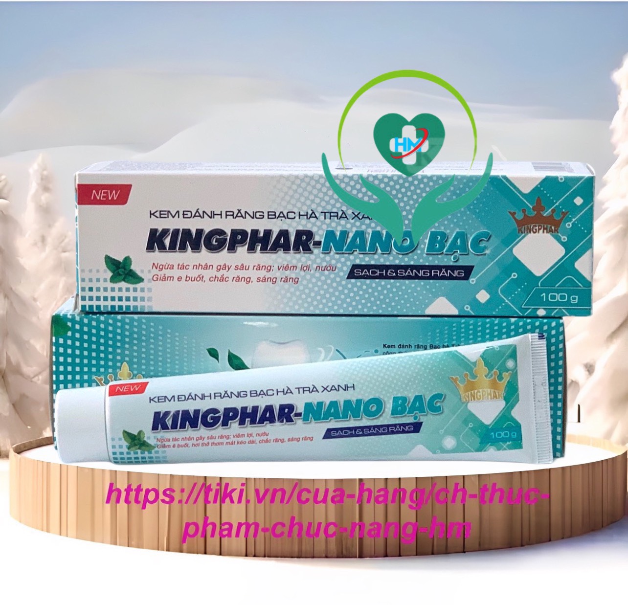 Kem đánh răng Nano bạc Kingphar- tube 100 gam