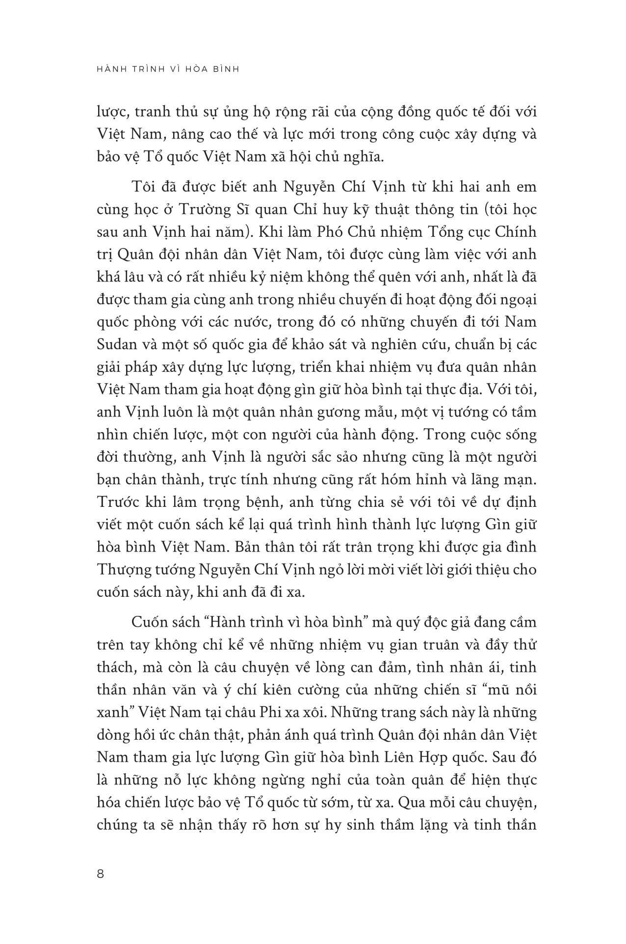 Sách - Hành Trình Vì Hòa Bình