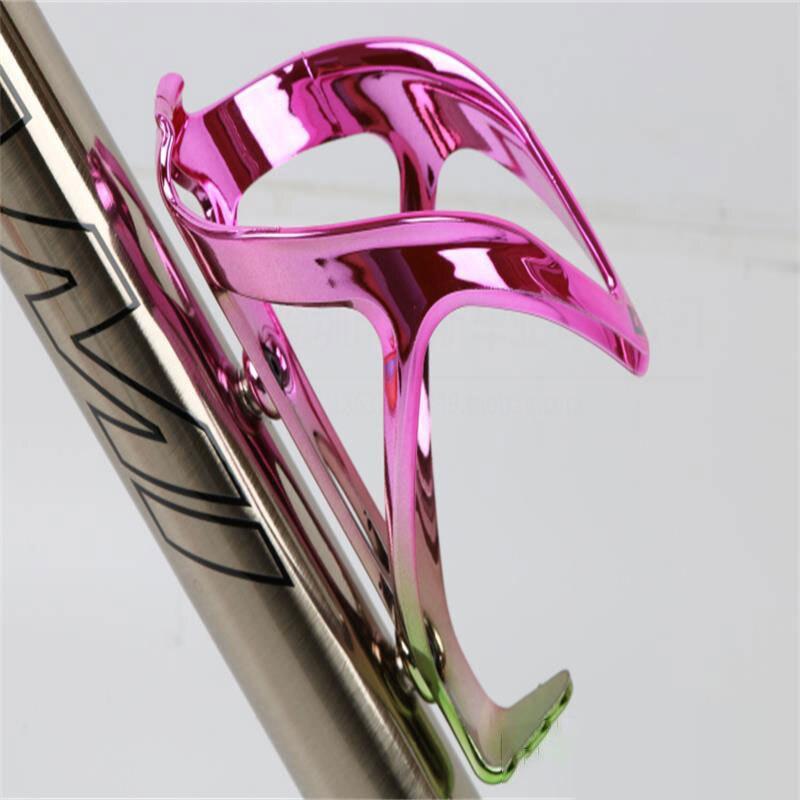 Electroplate Color Bicycle Bottle Holder Water Bottle Cage Mountain Bike Cup Holder Outdoor Ultralight Bike Water Bottles Holder