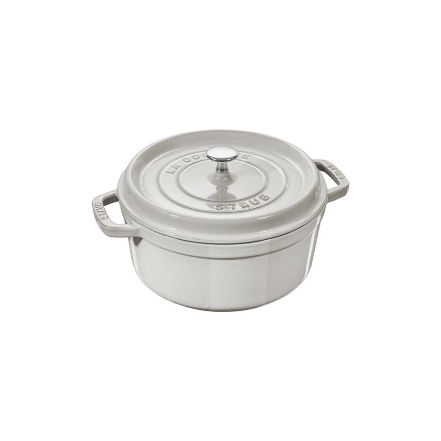 Nồi Gang STAUB Tròn Màu Nấm Trắng - 20/22/24/26 cm