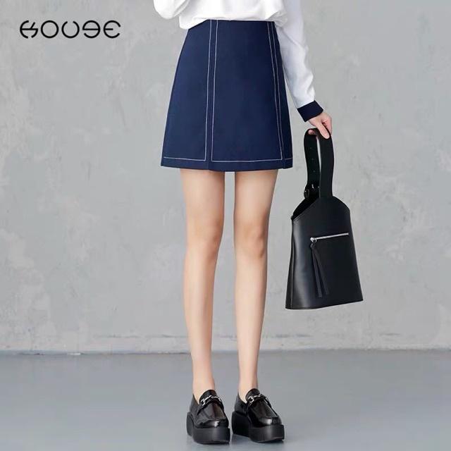 Chân Váy Chữ A Dáng Ngắn 45cm trần chỉ cách điệu