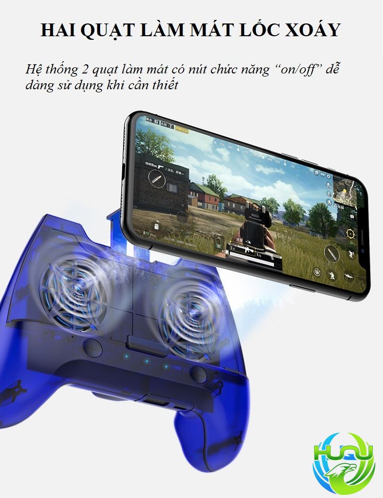 Tay Cầm Chơi Game Kết Nối Bluetooth Kiêm Sạc Dự Phòng Huqu HQ-F3