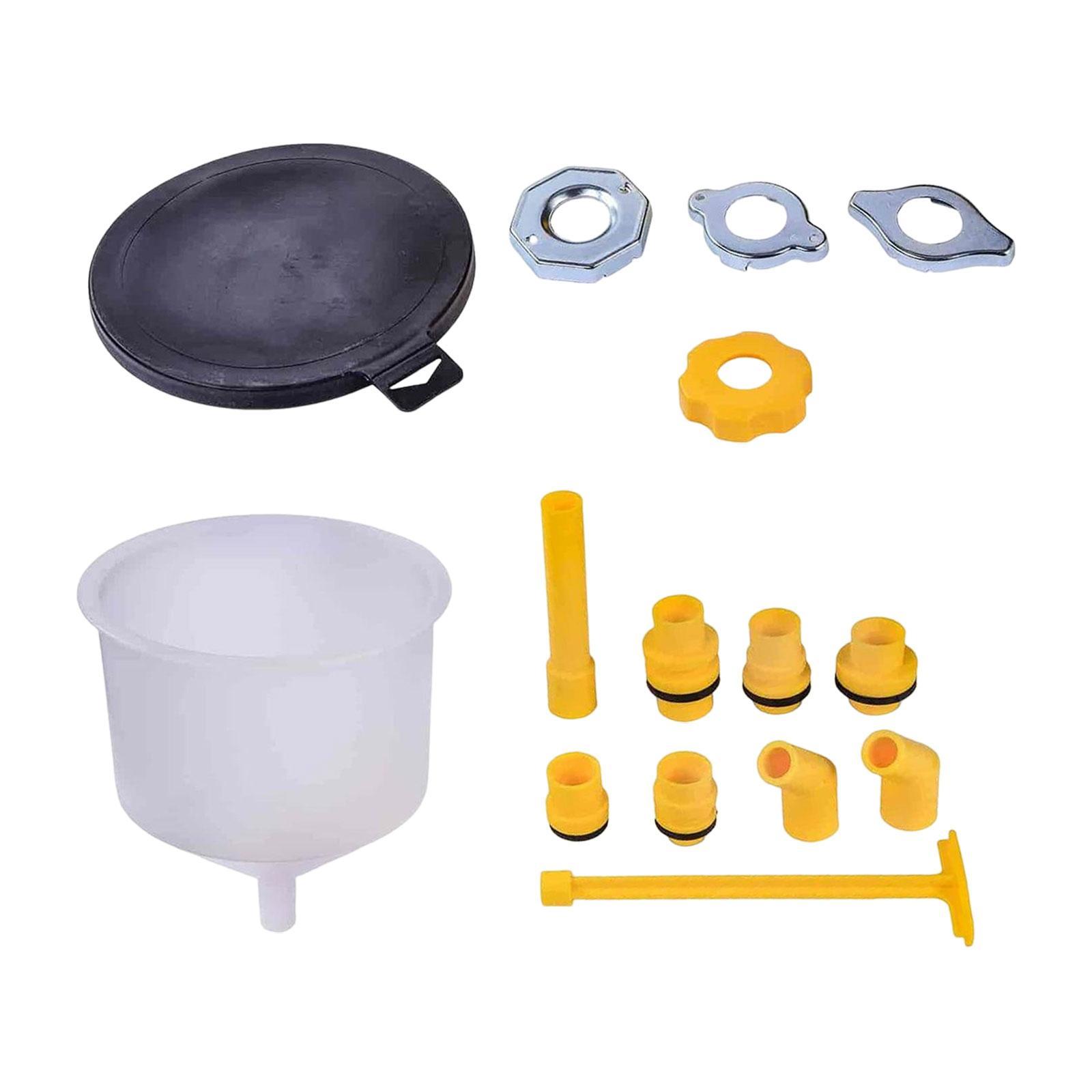 Vehicle  Coolant Filling Funnel Set 15Pcs Simple to Clean Accessory